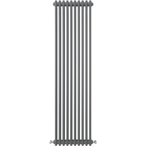 Acezanble Vertical Traditional Cast Iron Style Radiator 1800x470mm 2 Column Anthracite