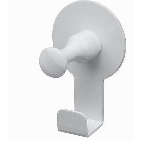 TRADE SHOP - Appendino Gancio Appendi Porta Asciugamano 1 Posto Bagno Casa Bianco 7.5cm 59755 -