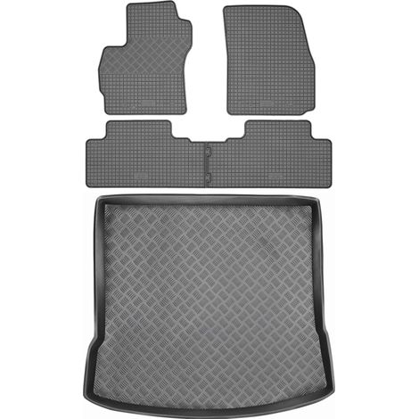 Juego de alfombrillas de goma para Mazda 5 II Minivan (2005-2010) + alfombrilla para el maletero. (1/5)