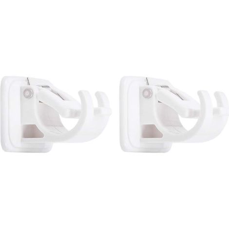 2pcs Support de Rideau Réglable Support de Tringle à Rideaux,Support Tringle Rideaux Auto-adhésifs sans Percage (1/5)