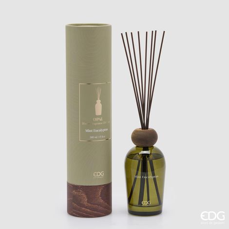 EDG Enzo De Gasperi Profumatore Bottiglia Opal 500 Ml H 18,5 Cm Mint Eucalyptus (1/3)