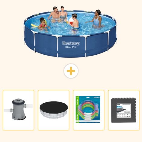 Bestway Bestway Steel Pro Ronde - 396x84 cm - 5-pièces  S317 (1/5)