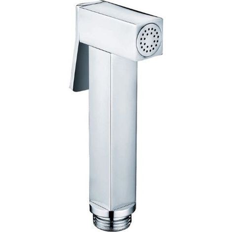 Doccetta quadra shut-off con pulsante a rilascio in ottone cromato  Tecom