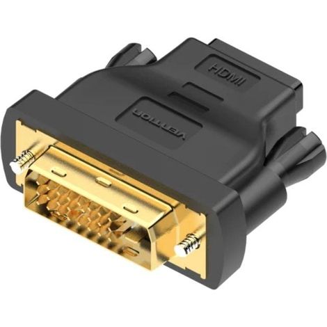 Adattatore da DVI (24+1) maschio a HDMI femmina - Nero -Venzione - -Venzione