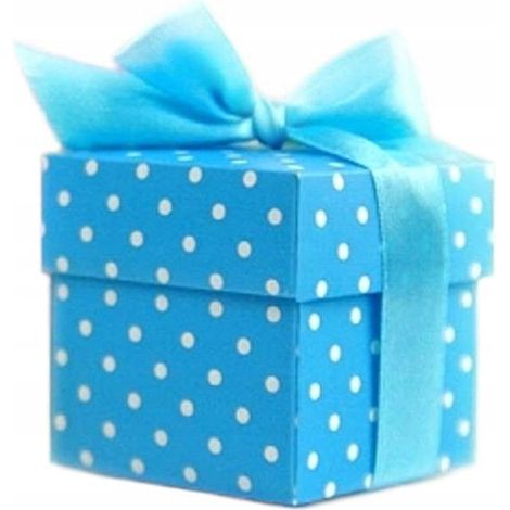 Cajas de lunares, color azul (1 paquete / 10 uds.) (1/5)