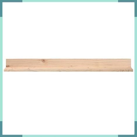 Étagère murale - 823609 - Bois de pin massif - 110 x 11 x 9 cm - Lot de 2 (1/5)