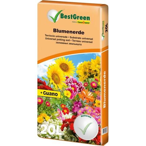 SUBSTRAT FUR BALKONPFLANZEN UND GERANIEN BESTGREEN 20 LITER EXCLUSIVES ANGEBOT