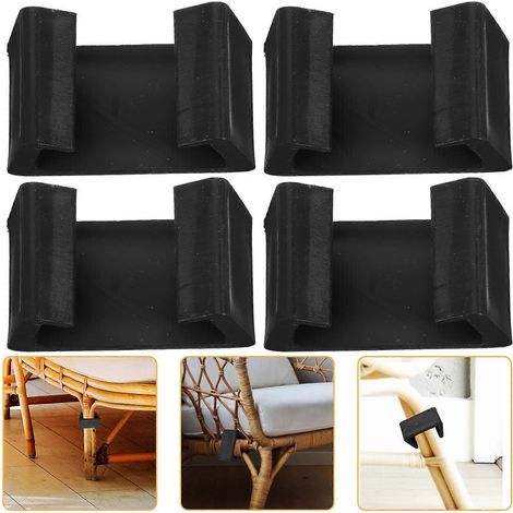 Ensemble de 8 pièces noir pour la maison : pinces à chaise robustes et durables, pinces à canapé originales. (1/5)