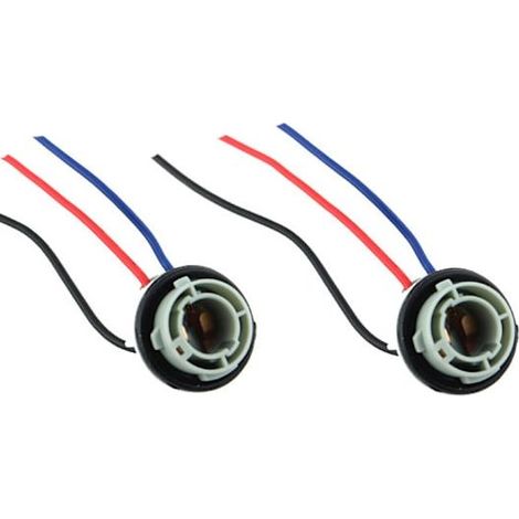 Fassung für Halogen-LED-Lampe Bay15d 1157 p21/5w (2er-Pack, schwarz) (1/5)