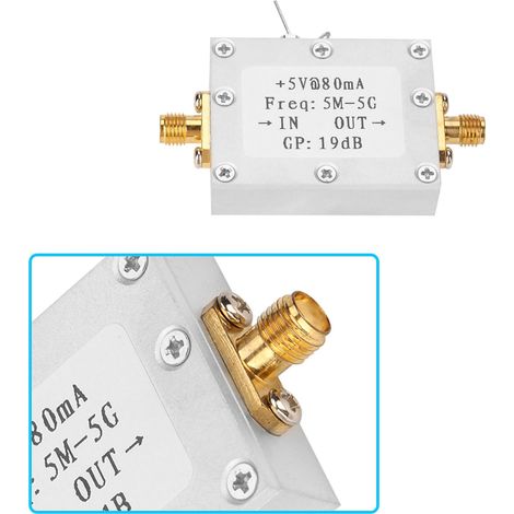 Hochleistungsfähiger, mittelstarker, hochverstärkender, flacher Breitband-HF-Verstärker mit hoher Linearität (19 dB) für 5M-5G-Anwendungen. (1/4)