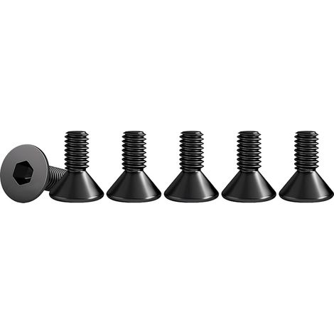 M3 X 6mm Vis à Tête Fraisée Avec Six Pans Creux en Acier Inoxydable A2 V2A Visserie Norme DIN 7991 / ISO 10642 Noir Vis Inox Filetage Complet, Lot De 50 (1/5)