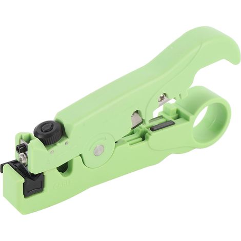 Outil de dénudage et de coupe pour câbles coaxiaux, câbles TV et fibre optique CS-08 (1/5)
