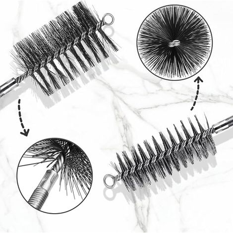 Brosses de Ramonage Cheminée, 30 mm, 50 mm, 80 mm (1/3)