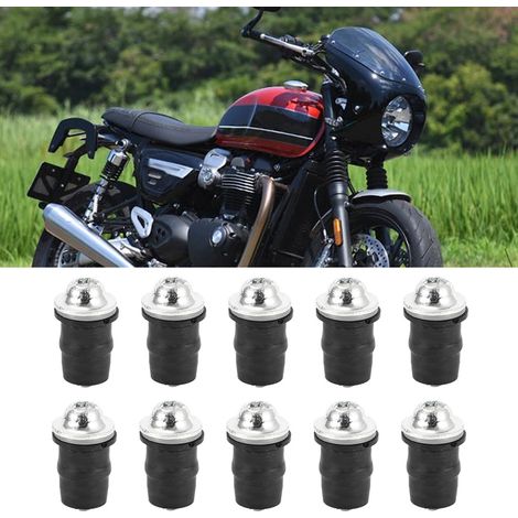 Jeffergarden 10pcs pare-brise moto universel pare-brise M5 vis hexagonales intérieuresargent (1/5)
