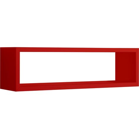 Dekorativer wandregal mod. Regolo farbe rot