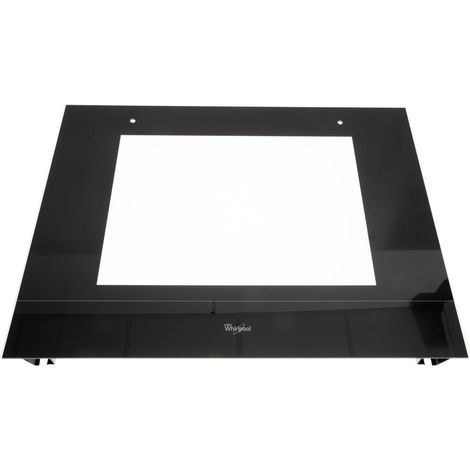 VITRE DE FOUR NOIRE EXTÉRIEURE POUR FOUR WHIRLPOOL - 481010397312