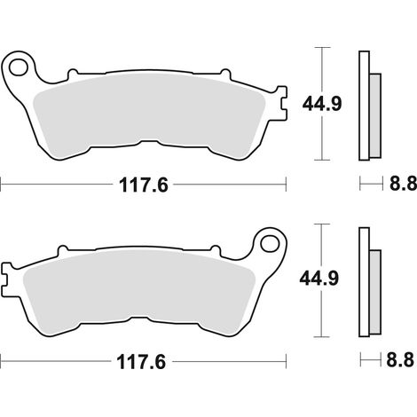 PASTILLAS DE FRENO TRW ZF KH388 SINTER STREET HONDA CBF 500 04-08, CBF 600 04-15, NT 700 V 06-13, XL 700 V 08-13, XL 1000 V 04-13, SUZUKI BURGMAN 125 07-13, DELANTERAS