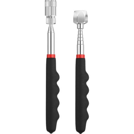 2-Piece Telescopic Magnetic Retrieval Tool Set, 16LB and 8LB, Telescopic Magnetic Pickup Tool for Retrieving Small Metal Objects in Corners and Dark Places (1/5)