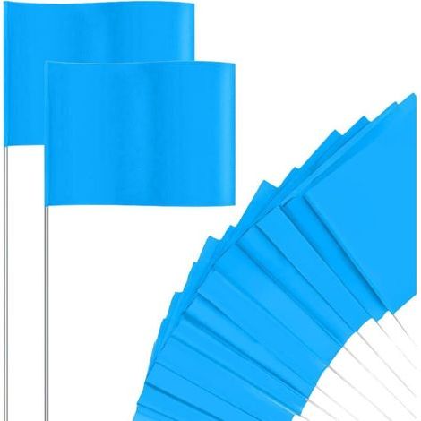 Drapeaux De Marquage Pour Pelouse - 100 Pièces Fanions Fluorescents Pour (1/5)