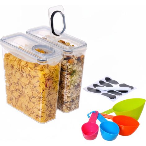 Airtight Food Storage Containers, 3.7L, 2 Pack (1/5)