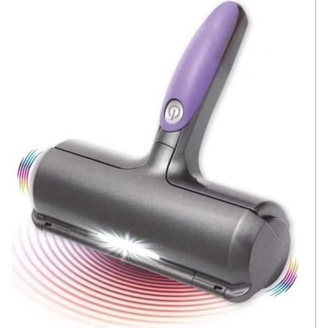 Brosse Ramasse Poils,sans Fil et Réutilisable avec bac récupération intégré,Légère Aspiration Nettoyage en Profondeur Chat Chien (1/4)