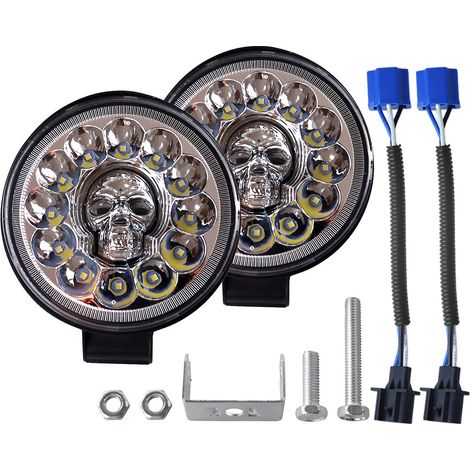 Phares de travail ronds à LED pour voitures, feux de route et de proximité, projecteurs pour SUV (1/5)