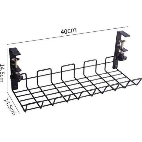 Plateau de Gestion des Câbles sous Le Bureau,étagère de câbles sous Le Bureau pour la Gestion des Fils,Chemin de Câbles en (1/4)