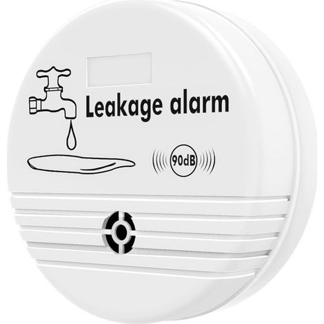 SABIR Détecteur de Fuite d'eau, Dispositif d'Alerte de Drainage de Moniteur de Fuite de l'eau de Ménage, Sensibilité Elevée et Imperméable, Approprié à la Salle de Lavage, Blanc (1/5)