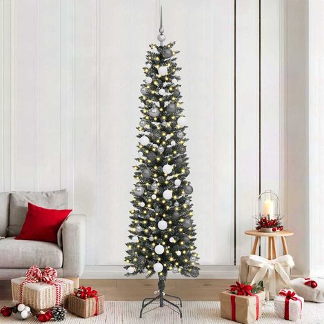 Künstlicher Weihnachtsbaum mit 300 LEDs mit Ständer Grün 210 cm