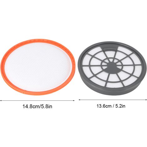 Filtro di ricambio e tampone filtrante adatti al modello VAX Tipo 95 – Elemento filtrante in plastica nero/bianco/arancione, dimensioni 13,6x2cm/14,8x0,5cm (1/4)