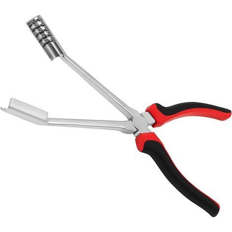 Pince à bec long coudé, pince pour connecteurs de bougies d'allumage, pour camions, voitures, véhicules marins, universelle, durable, pratique, portable (noire) (1/5)