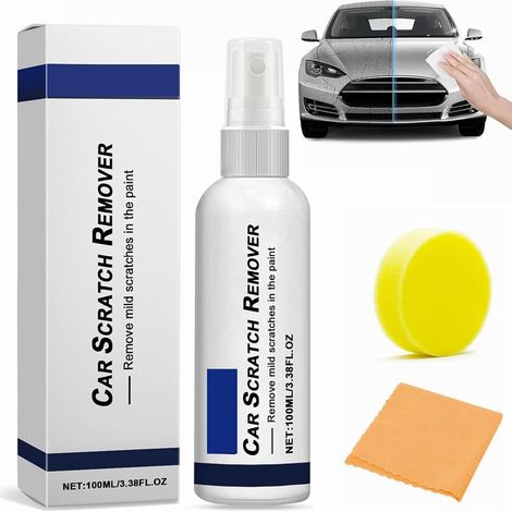 Spray de Réparation de Rayures de Peinture de Voiture,Spray de Réparation de Rayures de Voiture,Efface Rayure Voitures,Efface Rayure Auto,Car Scratch Remover,Antirayure pour Carrosserie Moto Voitures (1/5)