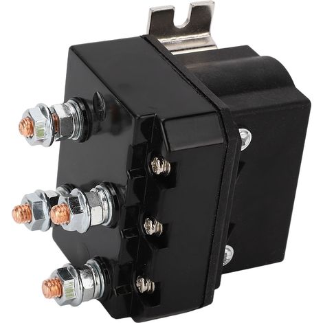Relais de treuil électrique 250A, boîtier ABS étanche, contact cuivre, bobine laiton, contacteur 12V DC (1/5)