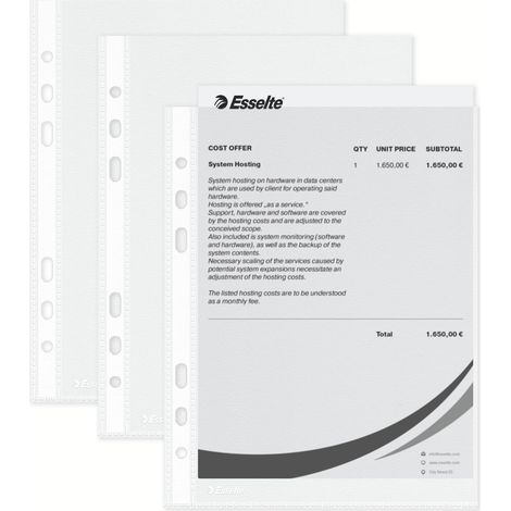 Esselte, buste standard A5 Transparent (1/5)