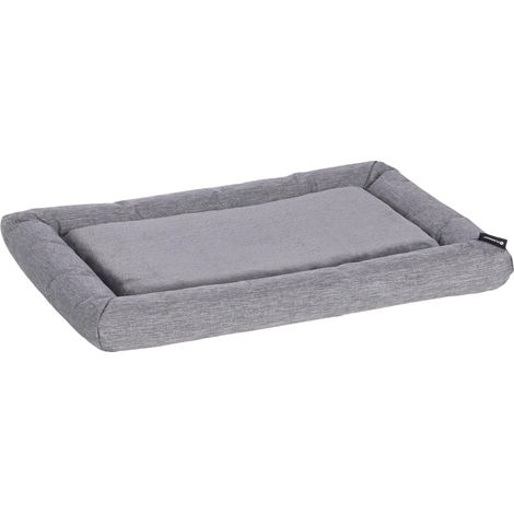 Panier Chien - Coussin Chien et Chat - Coussin Gris - Peluche Douce pour Cage métallique - 55,5x38,5x5,5cm