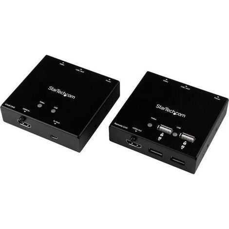 StarTech.com ST121USBHD extension audio/video Émetteur et récepteur AV Noir