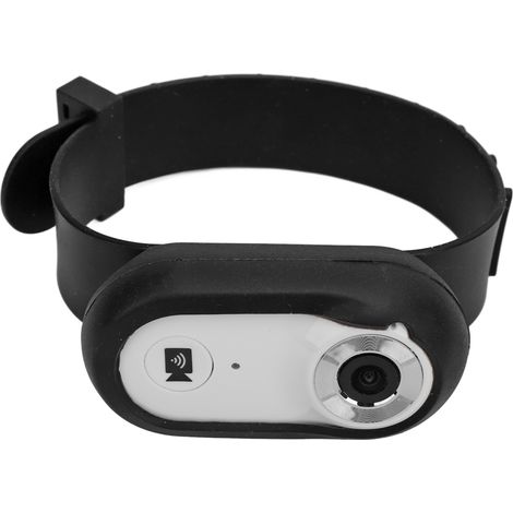 Caméra pour collier pour animaux de compagnie avec carte mémoire 8 Go HD 1080p, mini caméra d'action pour chat et chien, utilisable en extérieur et en intérieur (blanc). (1/5)
