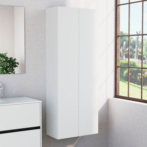 Inda - Colonna bagno con 2 ante e 4 ripiani 60x160 cm - Bianco (1/3)