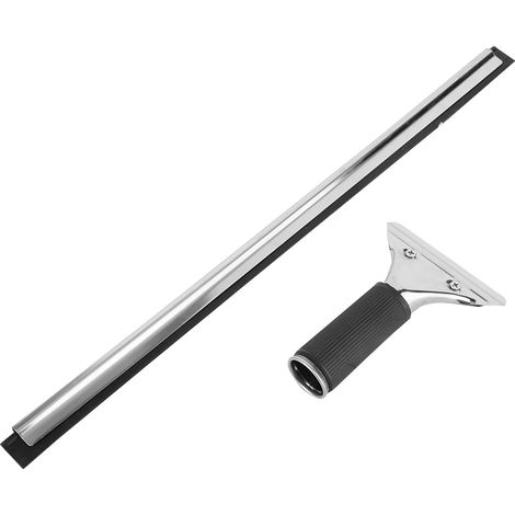 Tergivetro in Acciaio Inox 45 cm – Lama in Gomma ad Alta Densa, Impugnatura Ergonomica Antiscivolo – Design Elegante e Robusto per Pulizia Senza Aloni di Finestre, Auto e Bagno (1/5)