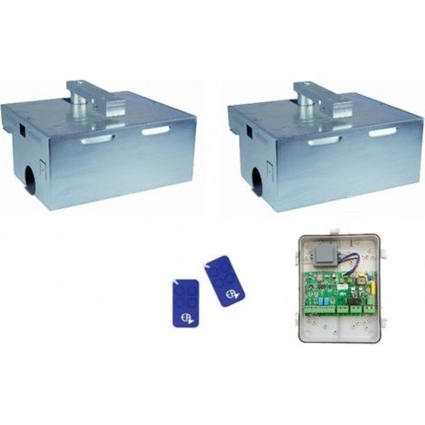 Kit Motorisation Portail Automatisme EA Basic E4000B180 Enterré - Ouverture 180°, 2m 300kg maxi par battant 230V 40 cycles par jour (1/5)