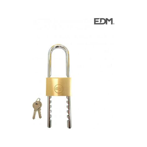 Candado de llave EDM 85233 Latón Regulable