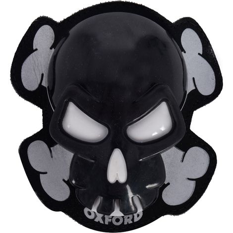 Sandales en cuir pour combinaison Oxford Skull noire - Ensemble moto sport