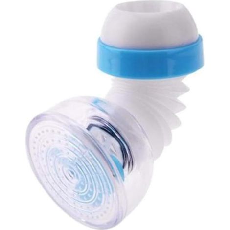 3 Pièces Anti-éclaboussures Robinet de Douche Économiseur D'eau Rotation à 360 ° Buse Télescopique Économie D'eau Robinet Pour Cuisine Salle de Bain Bleu (1/5)
