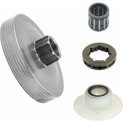 Embrayage De Tronçonneuse 7 Dents 19mm Pignon Jante Pièces d'Outils De Tronçonneuse Roulement à Aiguilles Engrenage à Vis Sans Fin Pour La Chine 4500 5200 5800 45cc 52cc 58cc 325 (1/5)