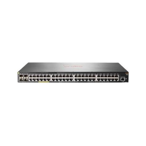 Aruba 2930F 48G PoE+ 4SFP Géré L3 Gigabit Ethernet (10/100/1000) Connexion Ethernet, supportant l'alimentation via ce port (PoE) 1U Gris (1/2)