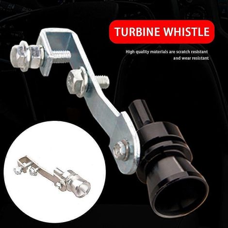 Dispositif de modification de véhicule, silencieux turbo, sifflet d'échappement, imitateur de son pour voiture et moto-XL-Black (1/5)