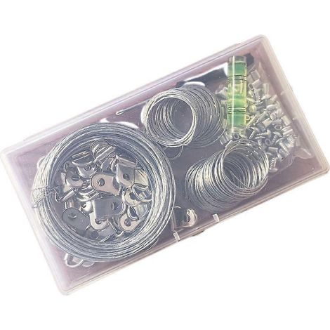 Kit de fixation pour tableaux (105 pièces) - Kit robuste pour tableaux et photos (1/4)