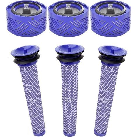 Set di 6 filtri HEPA di ricambio per aspirapolvere Dyson V6 DC58 DC59 DC62 DC72 DC74 SV03 SV04 SV05 SV06 SV07 SV08 SV09 Absolute Animal Motorhead, pezzo n. 965661-01, 966741-01 (1/5)