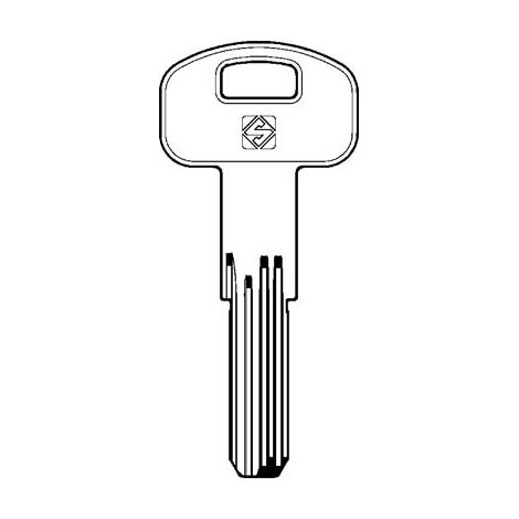 CHIAVE PUNZONATA SECUREMME K1 SCM2 SILCA - OTTONE NICHELATO- 5 pezzi