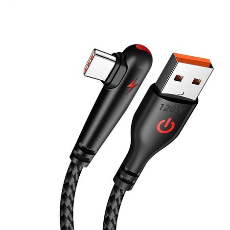 Câble de chargement rapide, câble de charge USB, câble de chargement intégré, câble droit, câble USB C Cable, câble de chargement rapide, câble de charge 6A, câble de charge USB, câble de chargement (1/5)